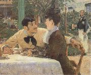 Edouard Manet In the Garden Restaurant of Pere Lathuille oil painting artist